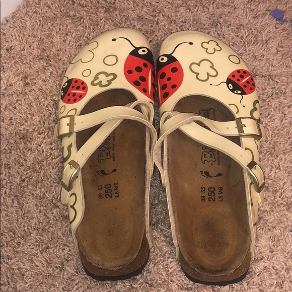 Birkenstock Shoes - lady bug birks
